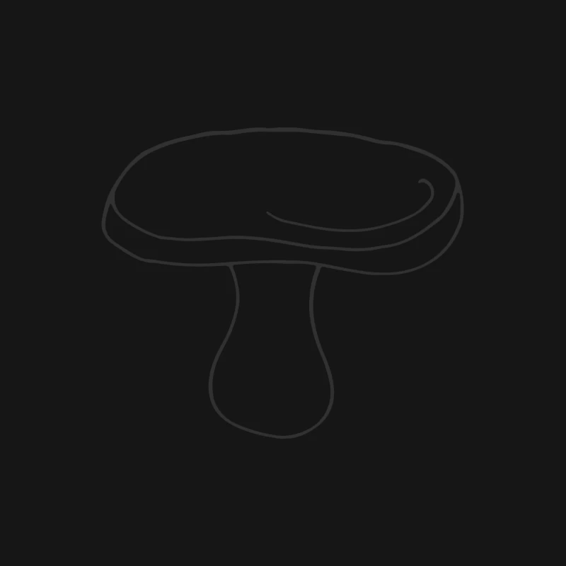 Contour de champignon simple Femme T-Shirt