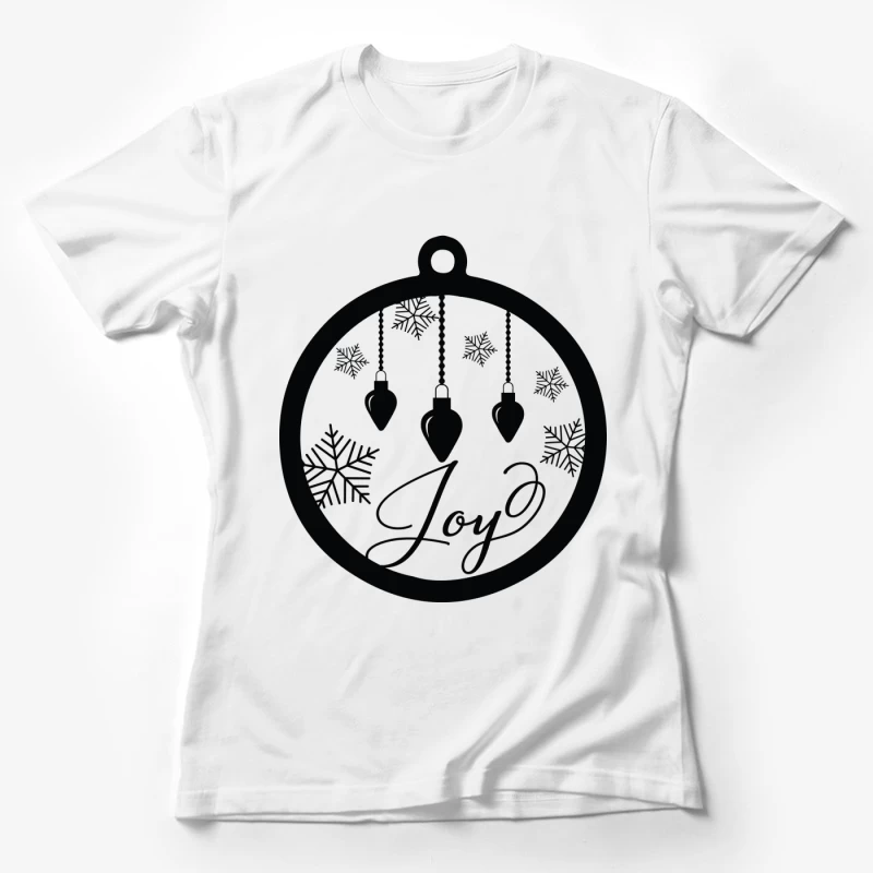 Ornement de Noël Joyeux Femme T-Shirt