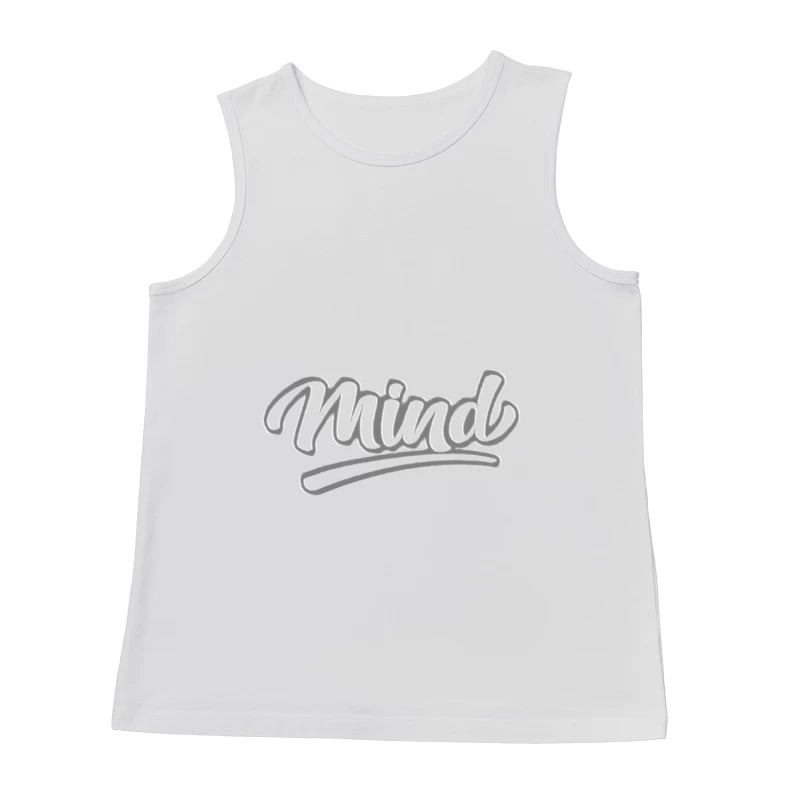 Stylish Typography Design Male Tank Top