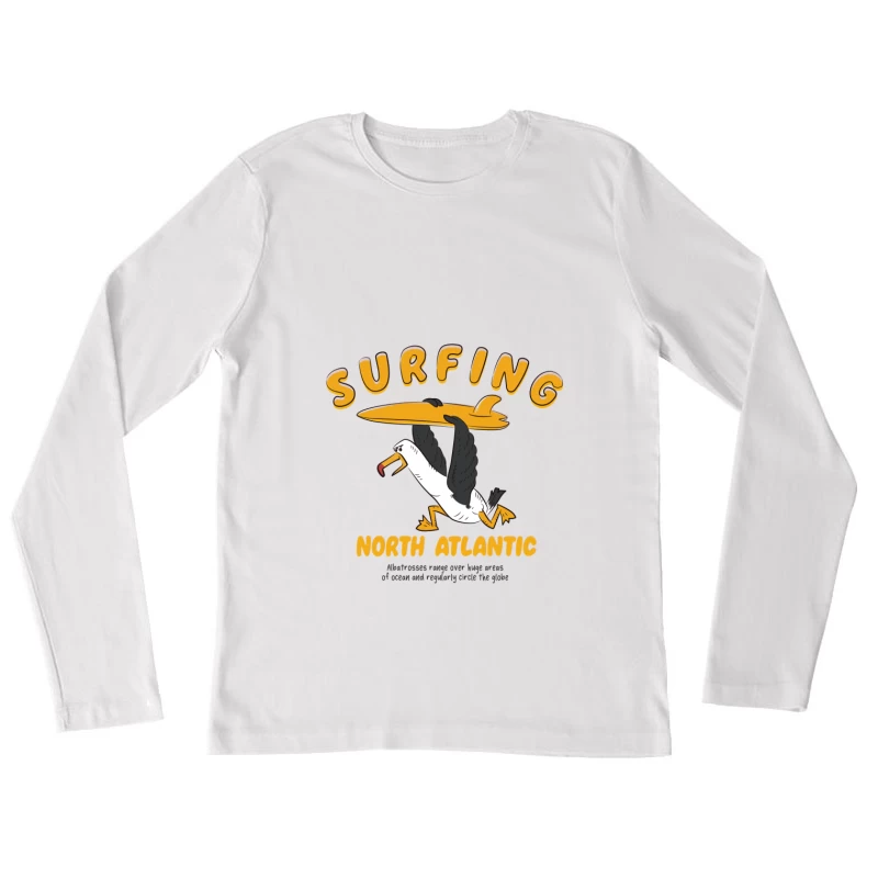 Surfing Adventure in the North Atlantic Female Long Sleeve T-Shirt