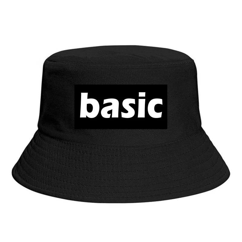 Basic Typography Design Bucket Hat
