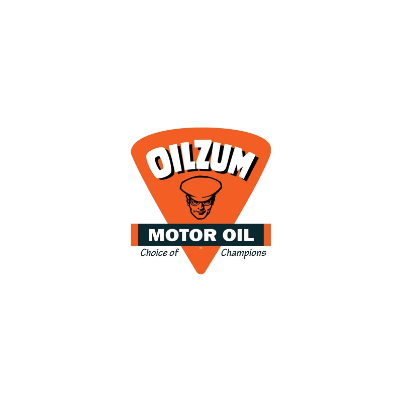 Vintage Oilzum Motor Oil Logo with Retro Design Desk Mat