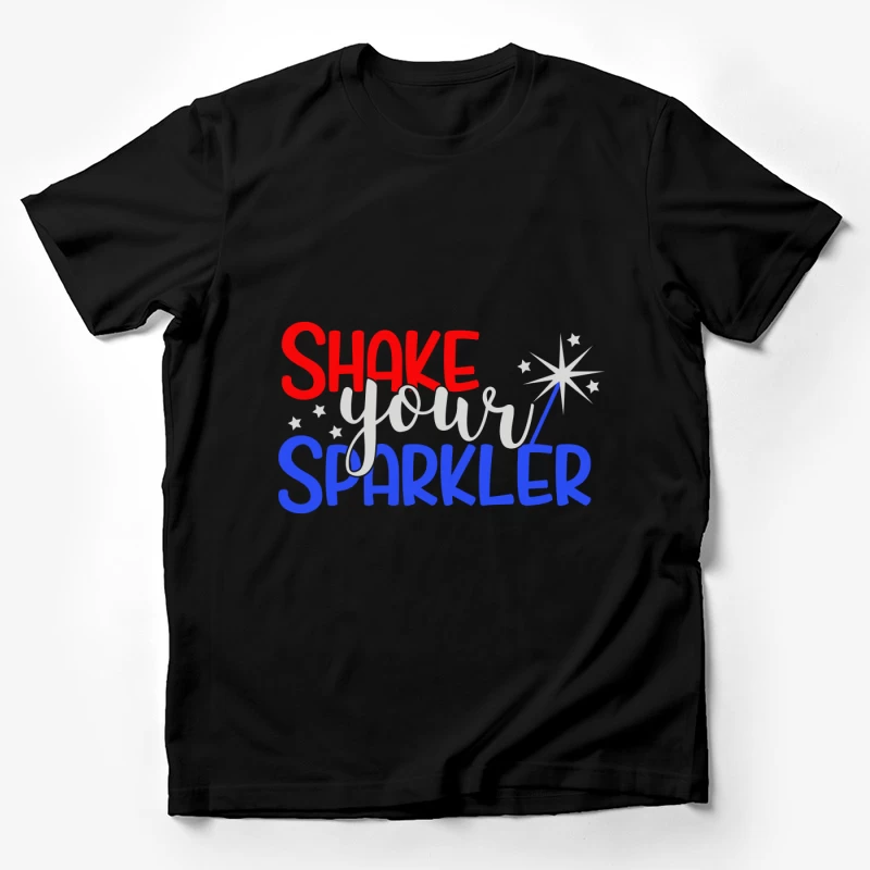 Fête avec étincelles colorées Homme T-Shirt