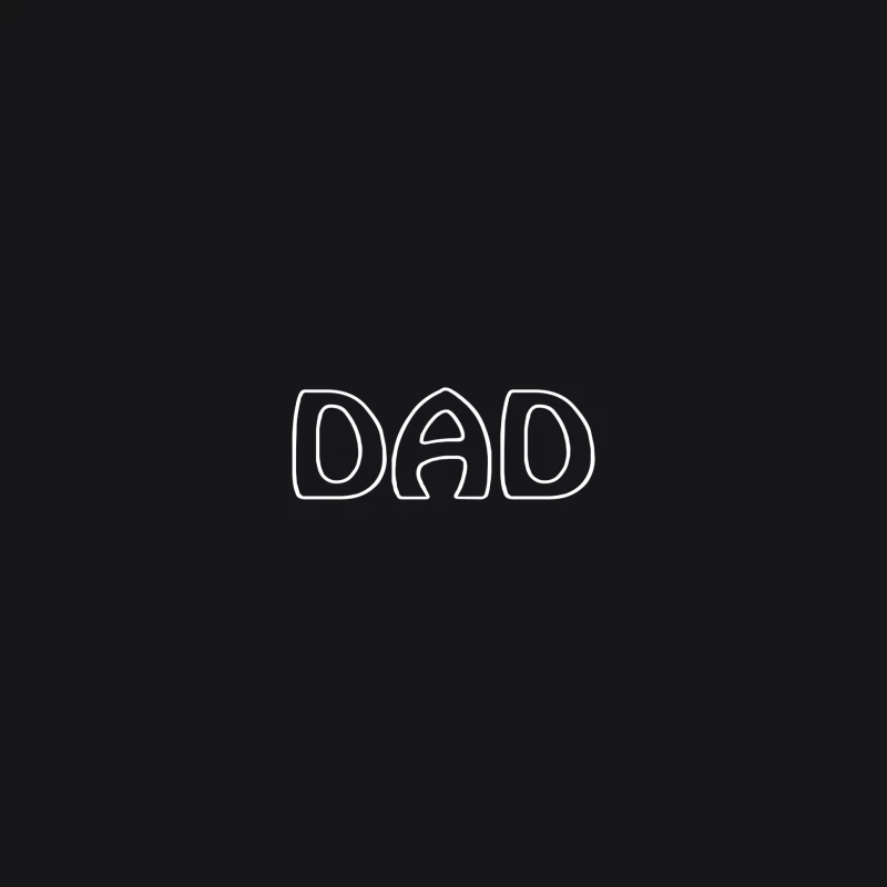 Motif Texte DAD Minimaliste Homme Sweat à capuche