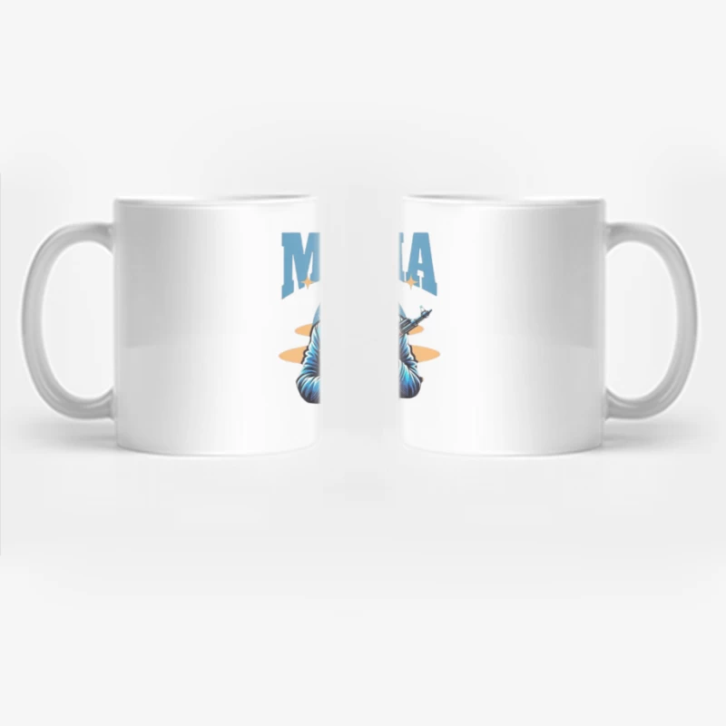 Vintage-Style Mafia Gangster Illustration with Weapon Coffee Mug