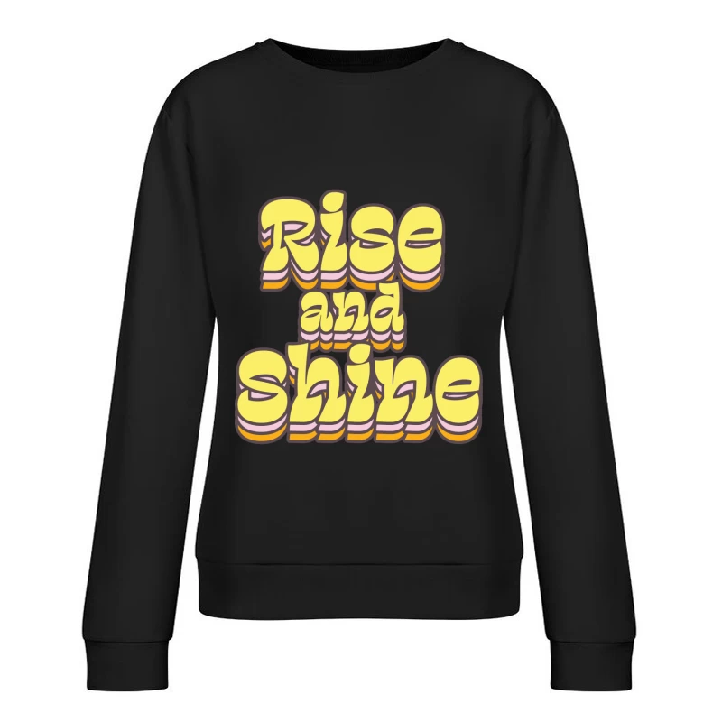 Fröhlicher Morgen Gruß Damen Pullover Sweatshirt