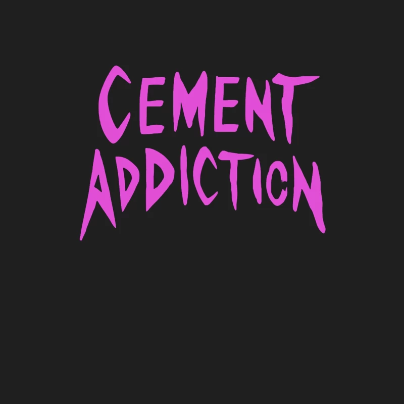 Pink Handwritten Text: Cement Addiction Male Tank Top