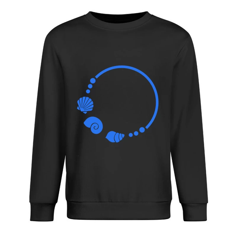 Ornement de coquillages marin circulaire Homme Sweat-shirt à enfiler