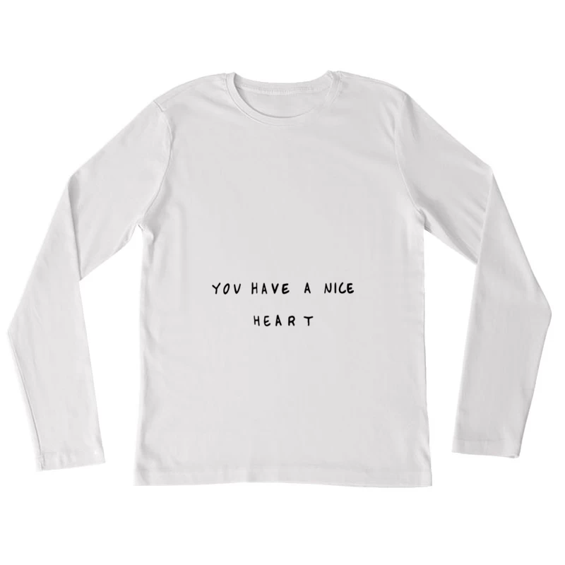 Motivierendes Zitat mit minimalistischer Typografie Damen Langarm T-Shirt