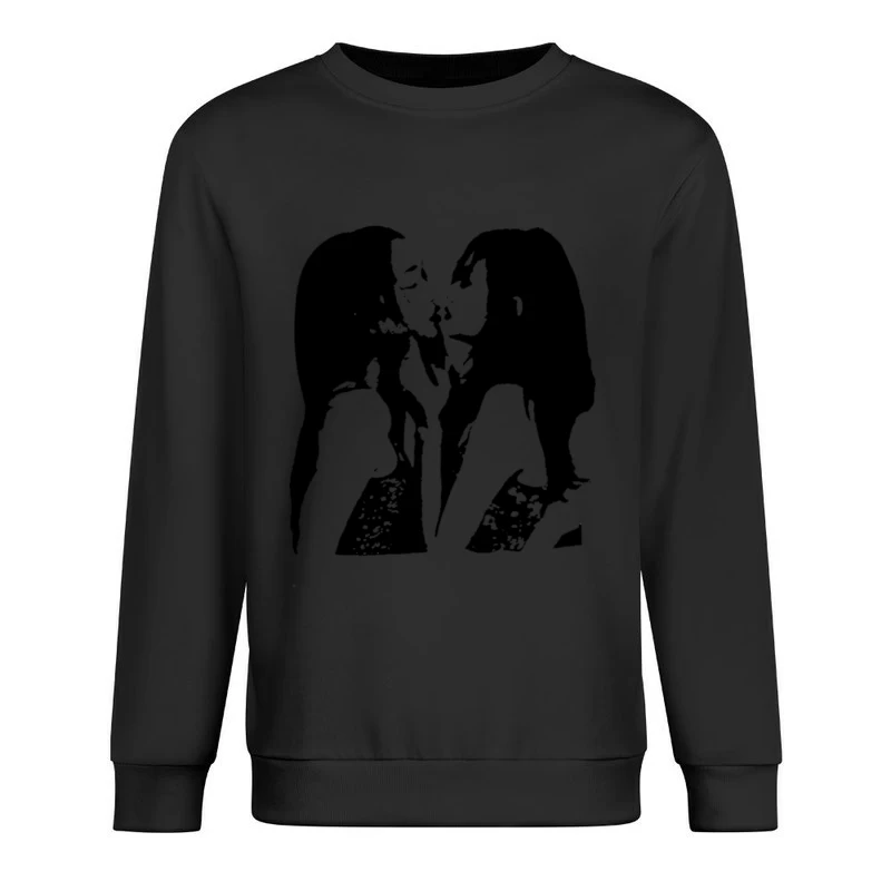 Silhouette eines Paares Herren Pullover Sweatshirt