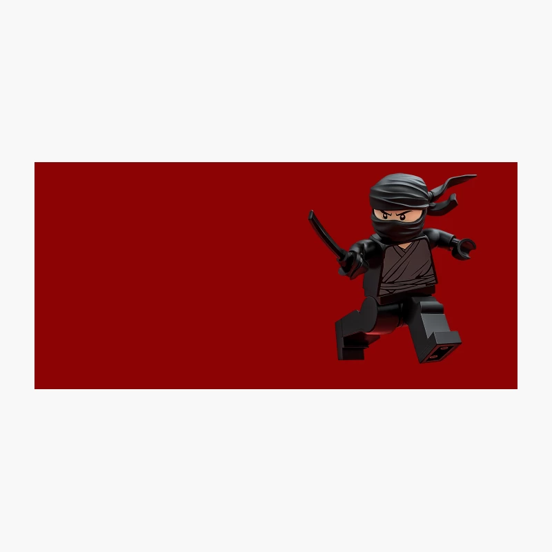 LEGO Ninja Minifigure with Sword Coffee Mug