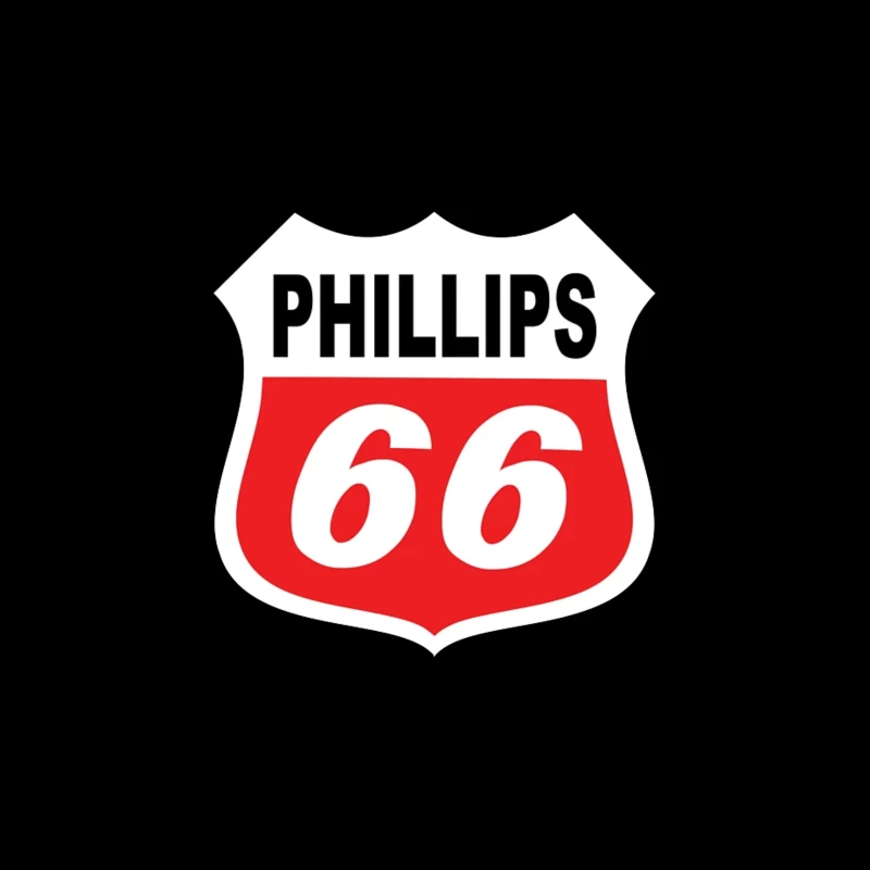 Phillips 66 Classic Shield Logo Design Tapestry