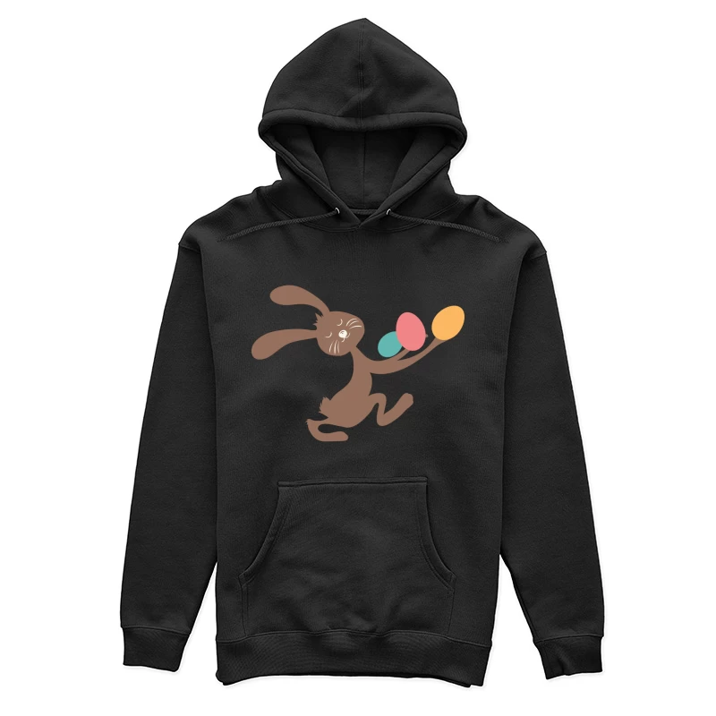 Lapin jouant avec des œufs colorés Femme Sweat à capuche