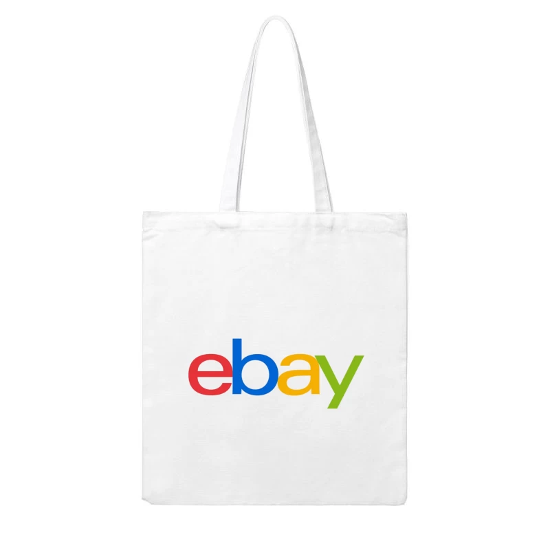 eBay Official Multicolored Logo Cotton Tote Bag