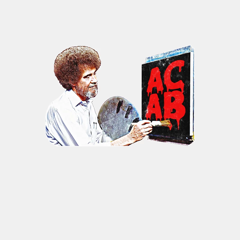 Bob Ross ACAB Meme Male Tank Top