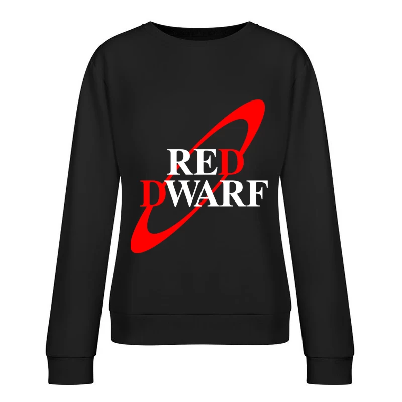 Red Dwarf Science Fiction TV Series Logo Female Pullover Sweatshirt