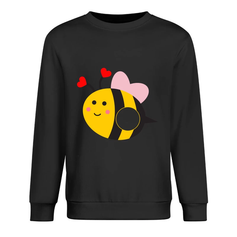 Abeille mignonne avec cœurs et ailes Homme Sweat-shirt à enfiler
