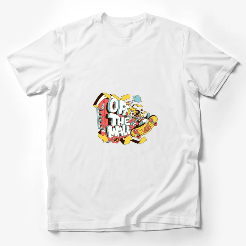 Vans Off The Wall Skateboard Design Herren T-Shirt
