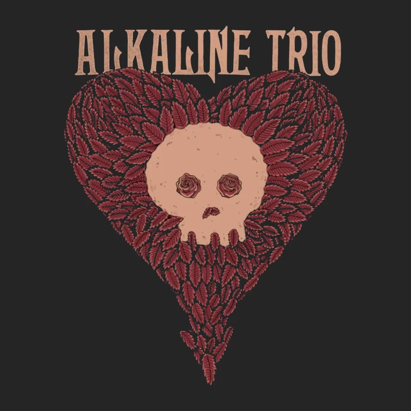 Alkaline Trio Gothic Heart Skull Logo Design Female Pullover Sweatshirt