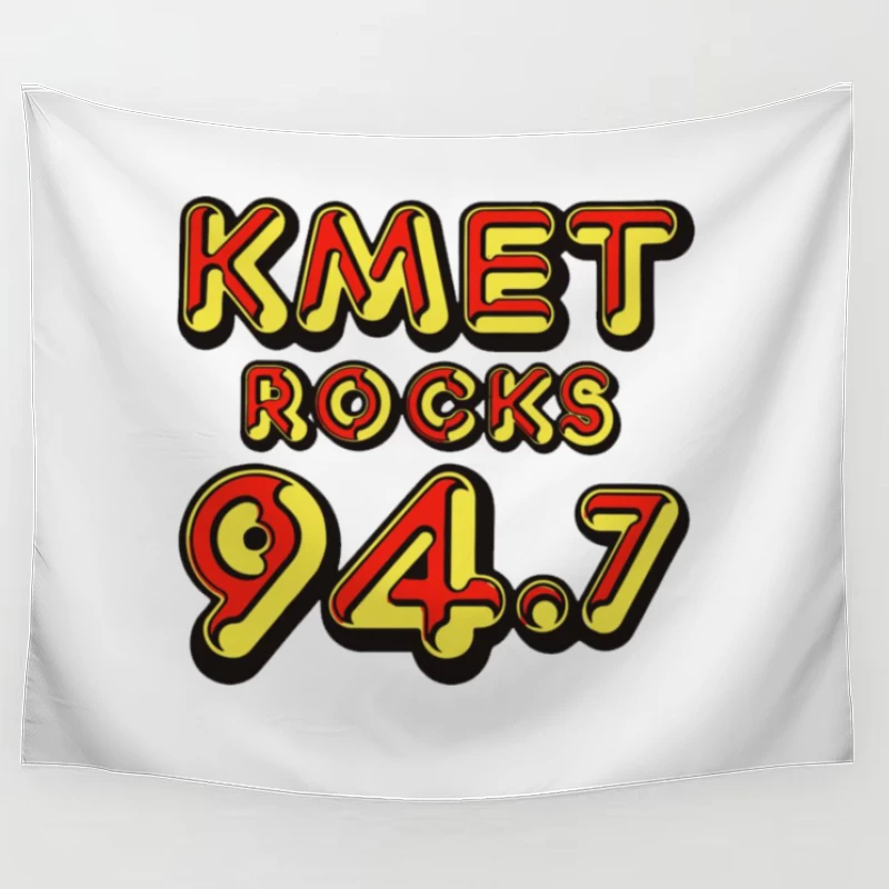 KMET 94.7 Retro Radio Tapestry