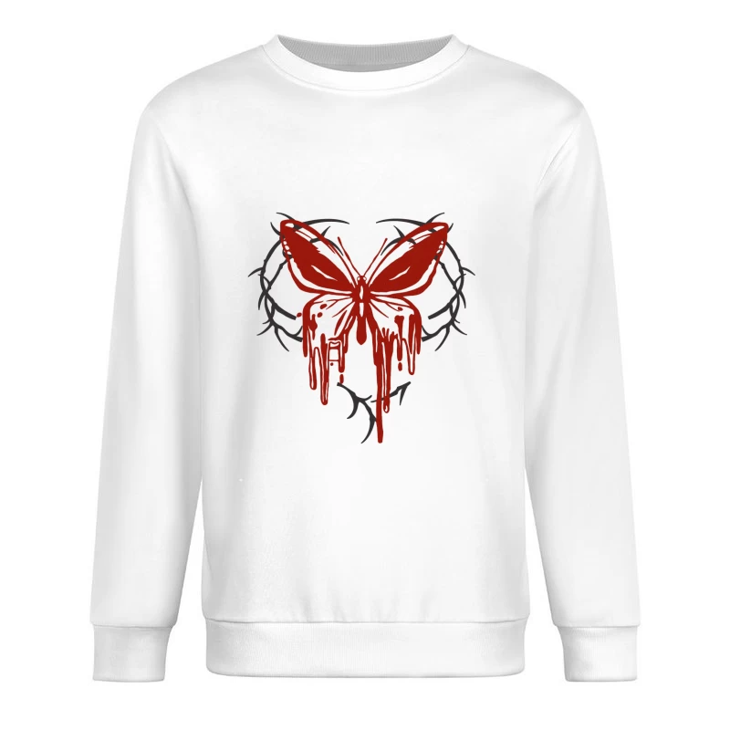 Schmetterling aus Dornen Herren Pullover Sweatshirt