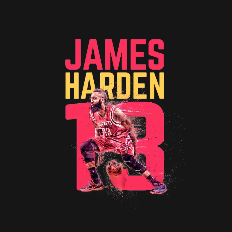 Basketballspieler James Harden Portrait Damen T-Shirt