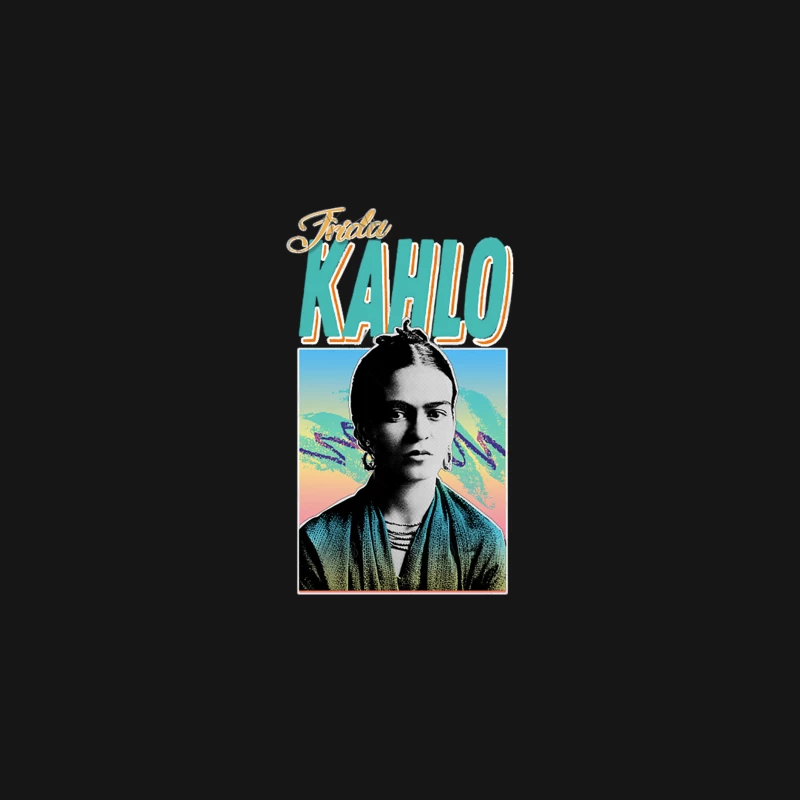 Frida Kahlo 90s Styled Retro Graphic Design Desk Mat