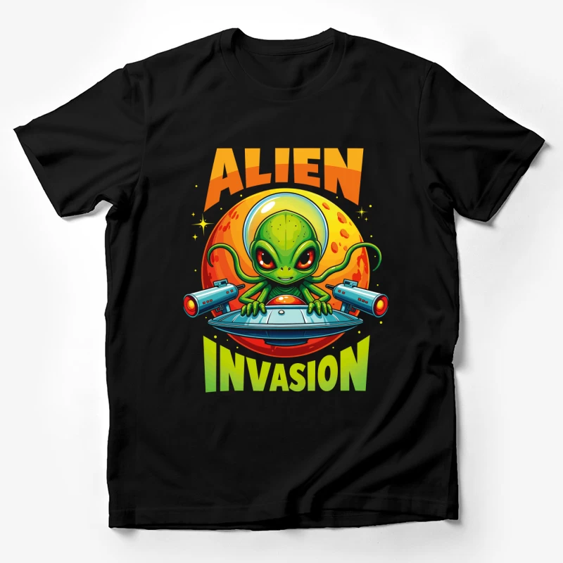 Retro Pixel Alien Invasion – Vibrant 8-bit Extraterrestrial Style! Male T-Shirt