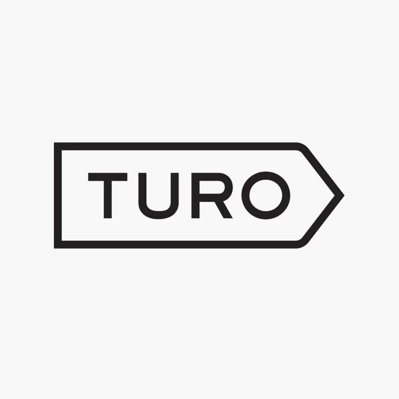 Turo Car-Sharing Service Minimalist Arrow Logo Cotton Tote Bag