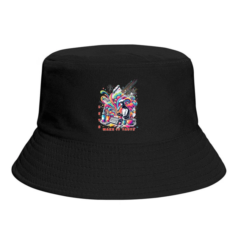 Psychedelic Chef's Culinary Creation Explosion Bucket Hat