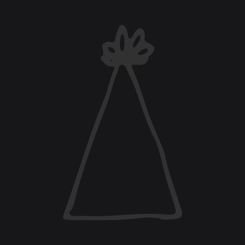 Dessin minimaliste de sapin Femme Sweat à capuche