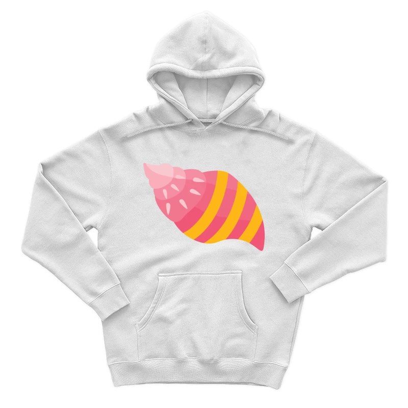Coquillage tropical rose et jaune Homme Sweat à capuche