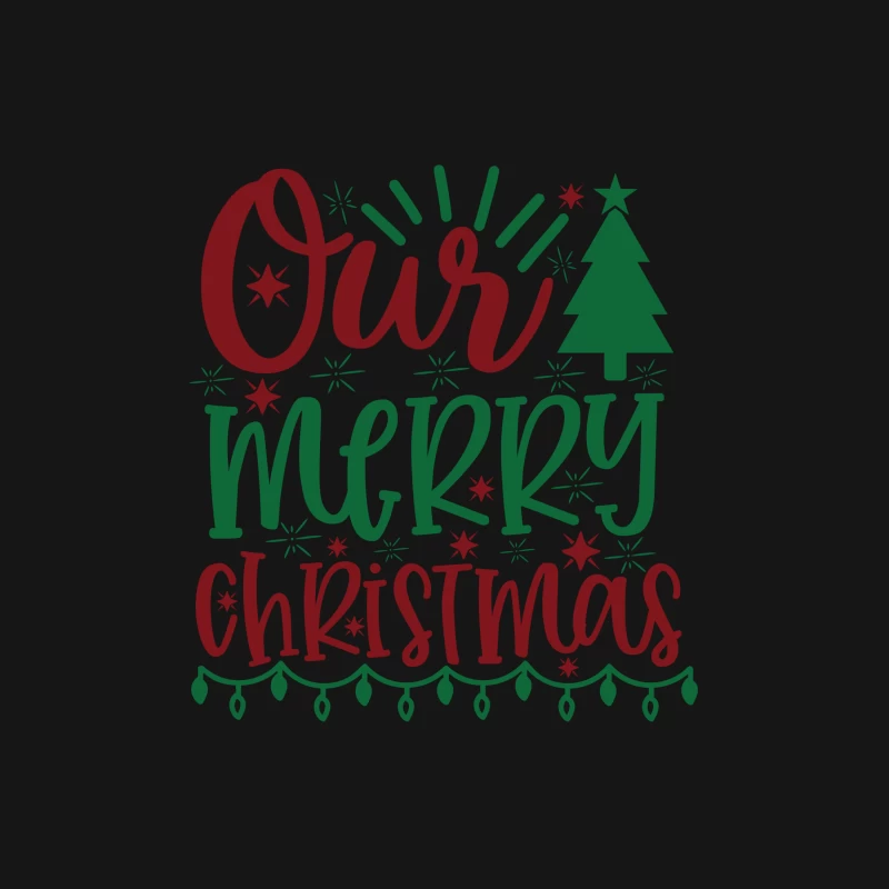 Design de Noël Joyeux avec Arbre et Étoiles Homme T-Shirt