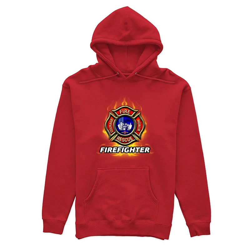Emblème de Pompier Courageux Femme Sweat à capuche