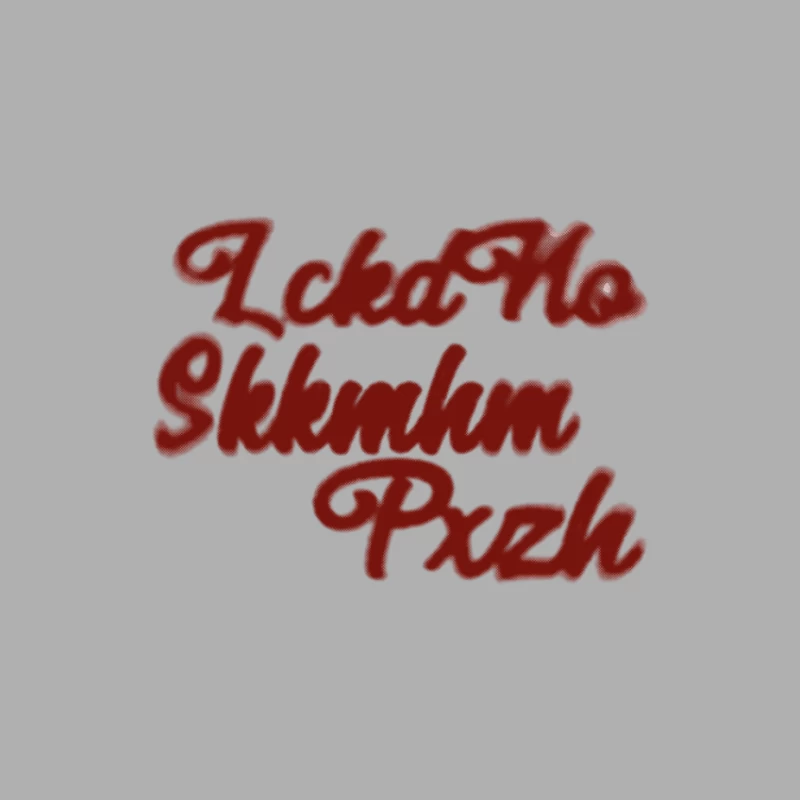 Künstlerischer roter Schriftzug Herren Tanktops