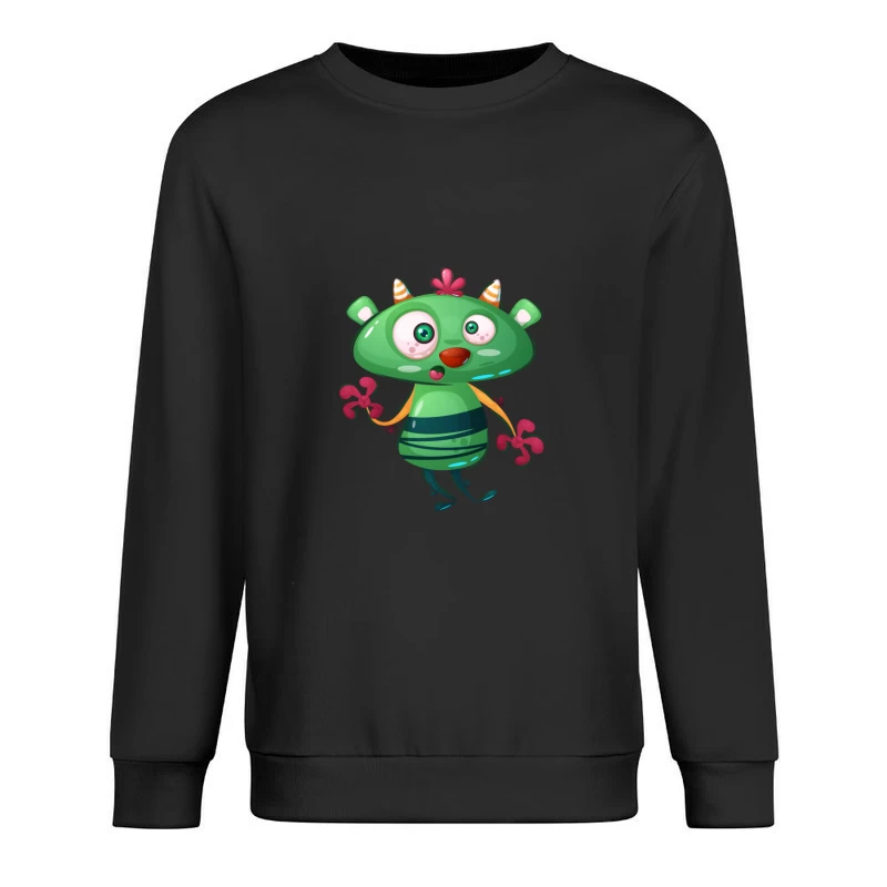 Créature colorée avec cornes Homme Sweat-shirt à enfiler