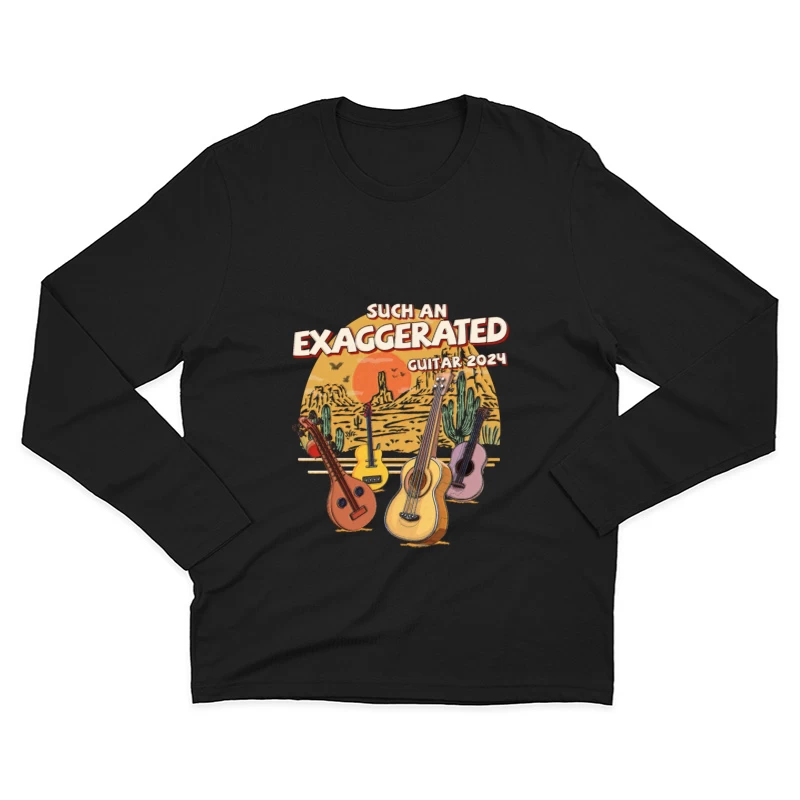 Exaggerated Gitarrenfestival 2024 Herren Langarm T-Shirt