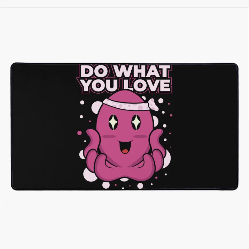 Playful Octopus Motivational Art Desk Mat