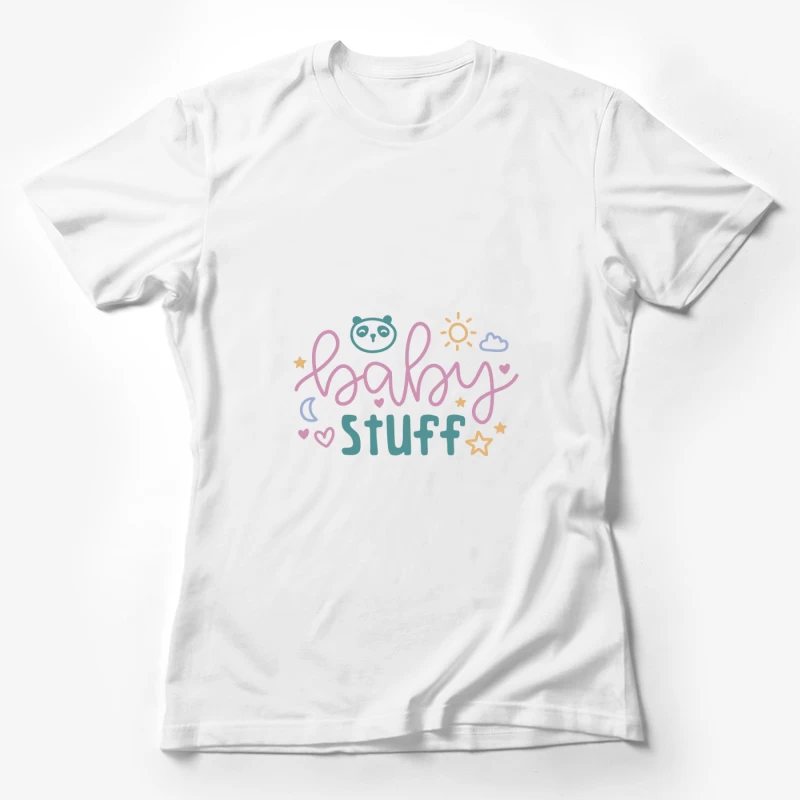 Design mignon pour bébé avec motifs étoile et soleil Femme T-Shirt