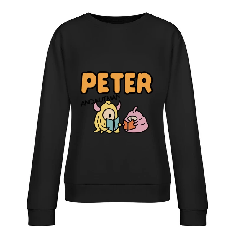 Amici mostri con libri Felpa pullover Donna