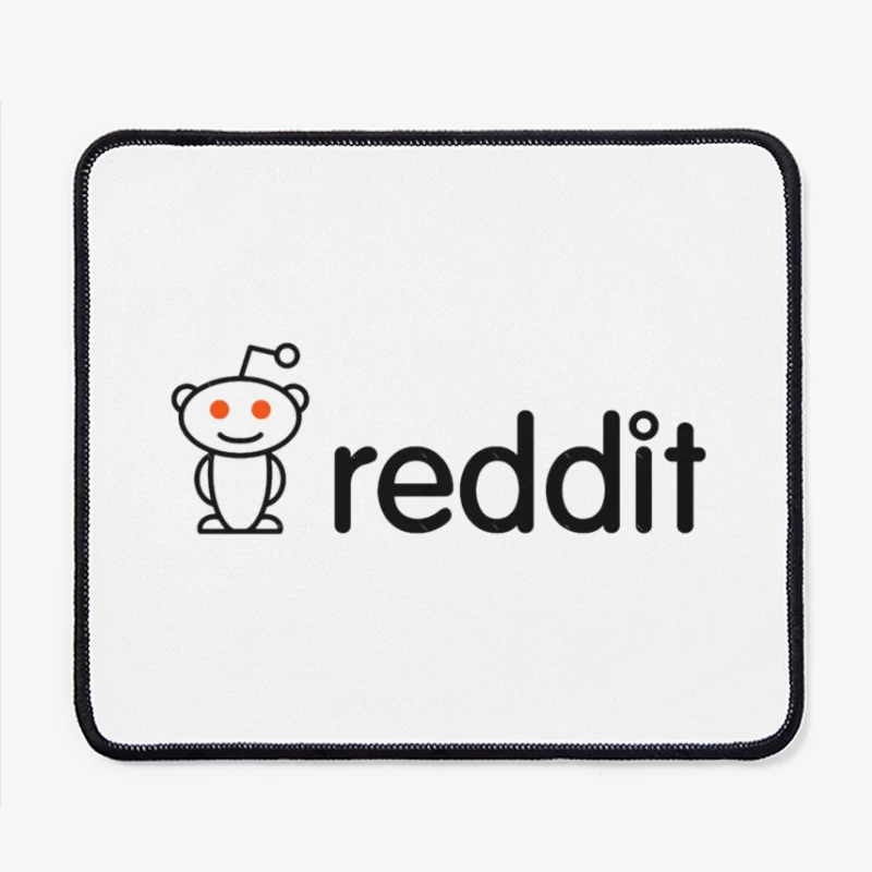 Reddit Logo with Snoo Mascot Mouse Pad