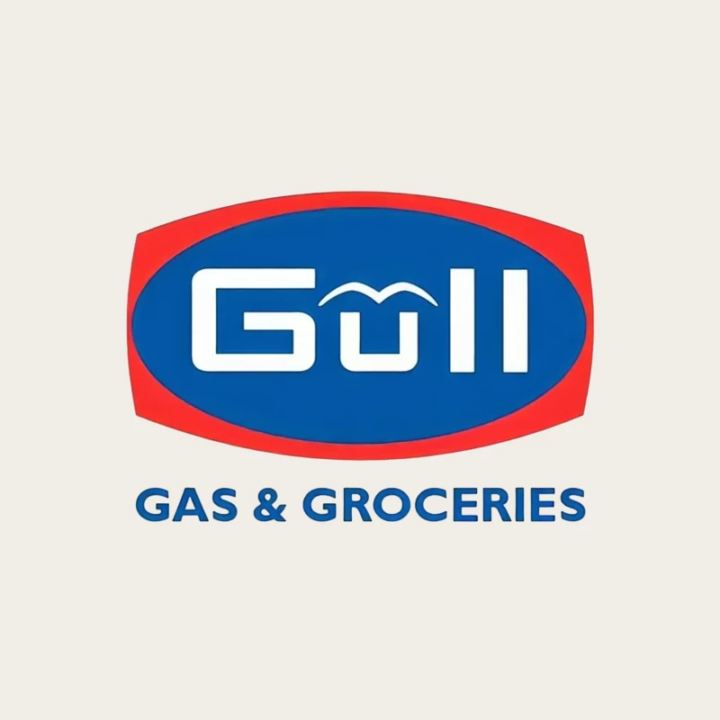 Gull Gas Station and Grocery Store Brand Logo Bucket Hat