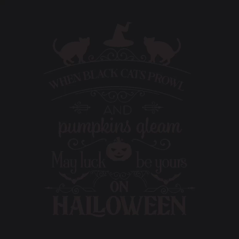 Halloween: Chats noirs et citrouilles Homme Sweat à capuche