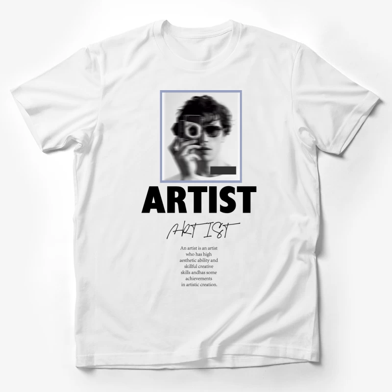 Person mit Kamera und Sonnenbrille Herren T-Shirt