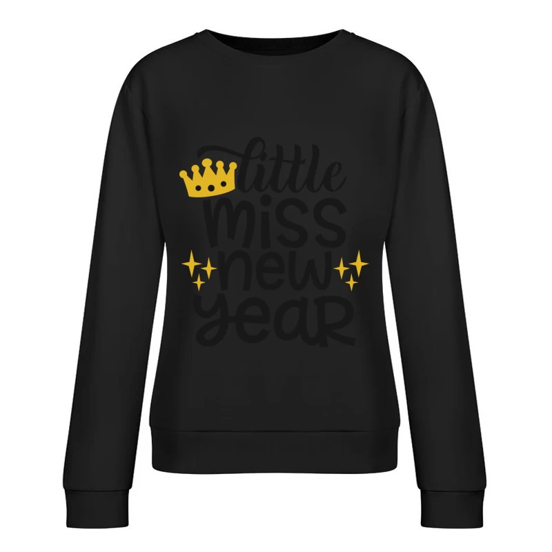 Couronne Dorée de la Nouvelle Année Femme Sweat-shirt à enfiler