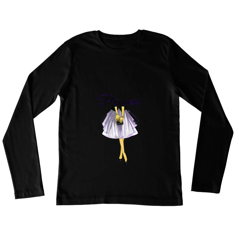 Princesse moderne avec sac à main Femme Manches Longues T-Shirt