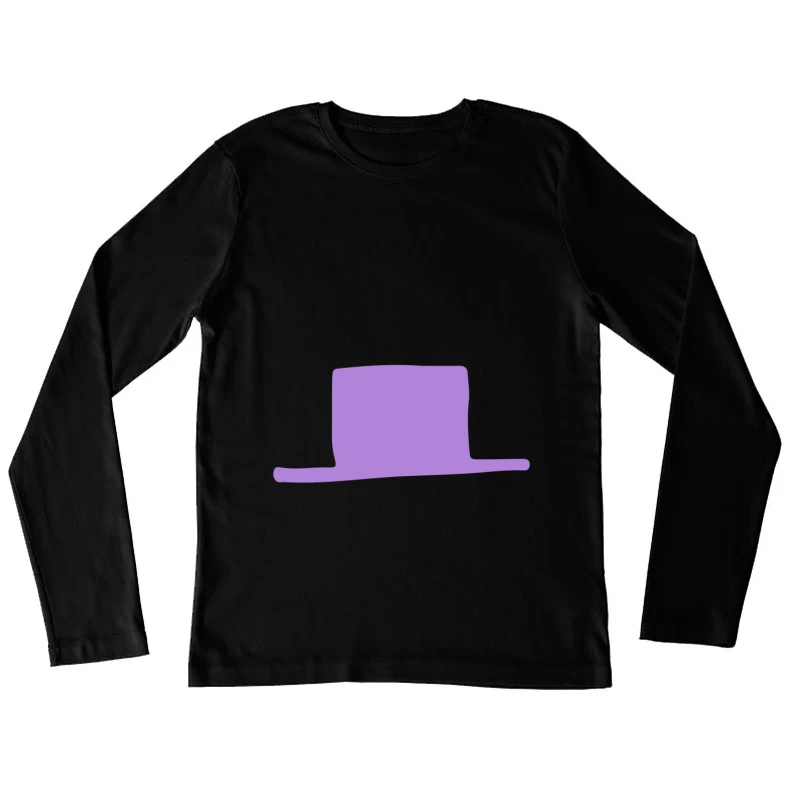 Chapeau haut de forme violet Femme Manches Longues T-Shirt