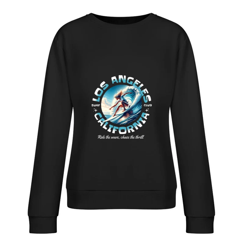 Surfen in Los Angeles, Kalifornien Damen Pullover Sweatshirt