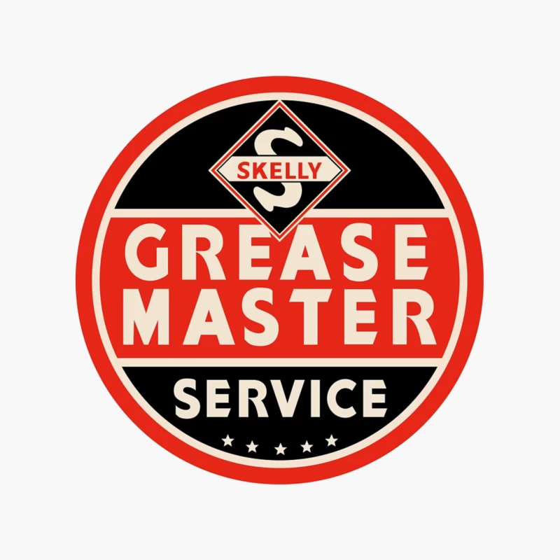 Vintage Skelly Grease Master Service Station Sign Cotton Tote Bag