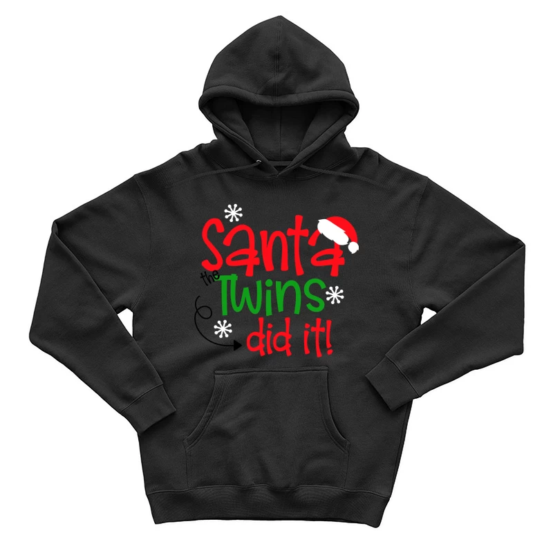 Blague de Noël avec Santa et les Jumeaux Homme Sweat à capuche